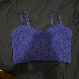 Dark Blue Bralette. Size L. Decree Brand